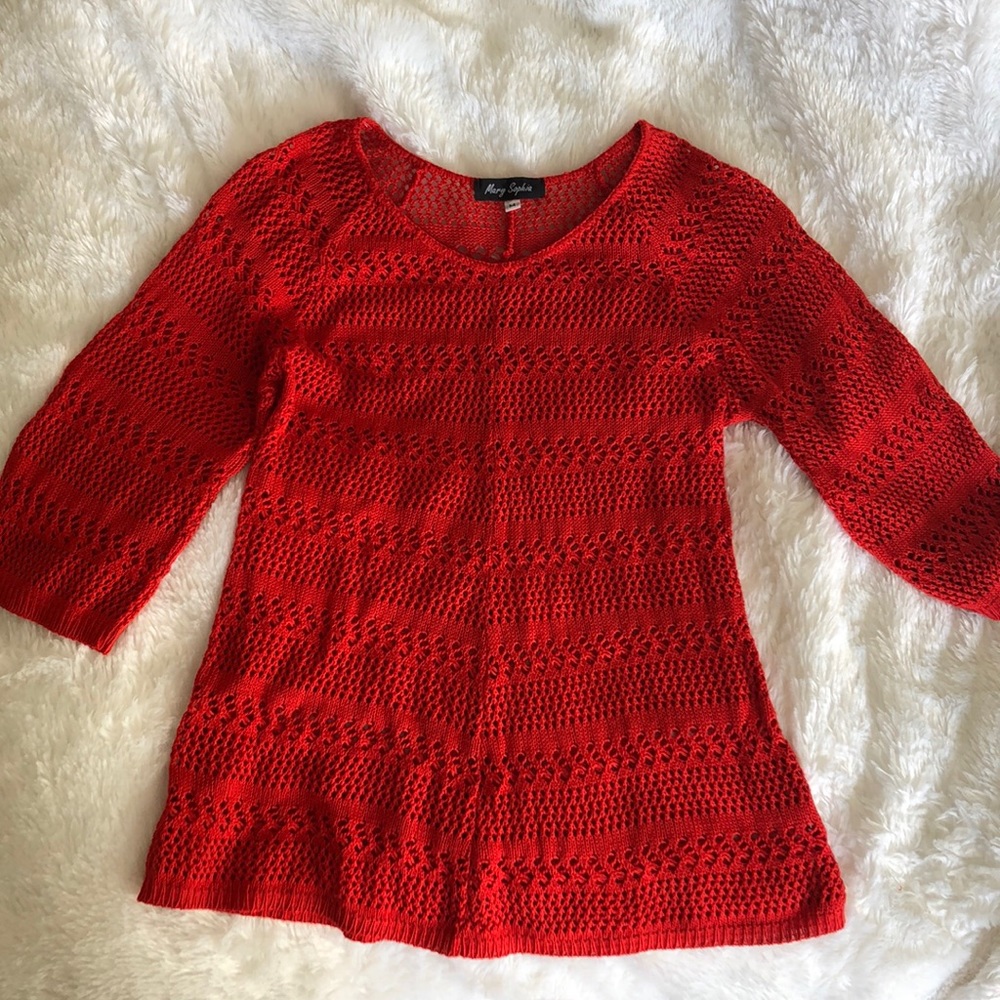 Sheer and light weight sweater.